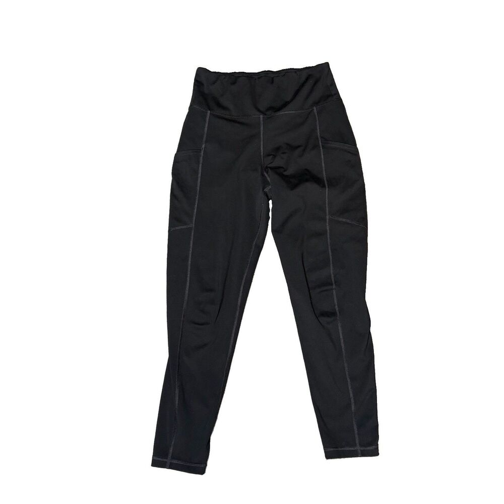 American Eagle Outfitters High Rise Leggings Stretch Pull-On Black Size Large